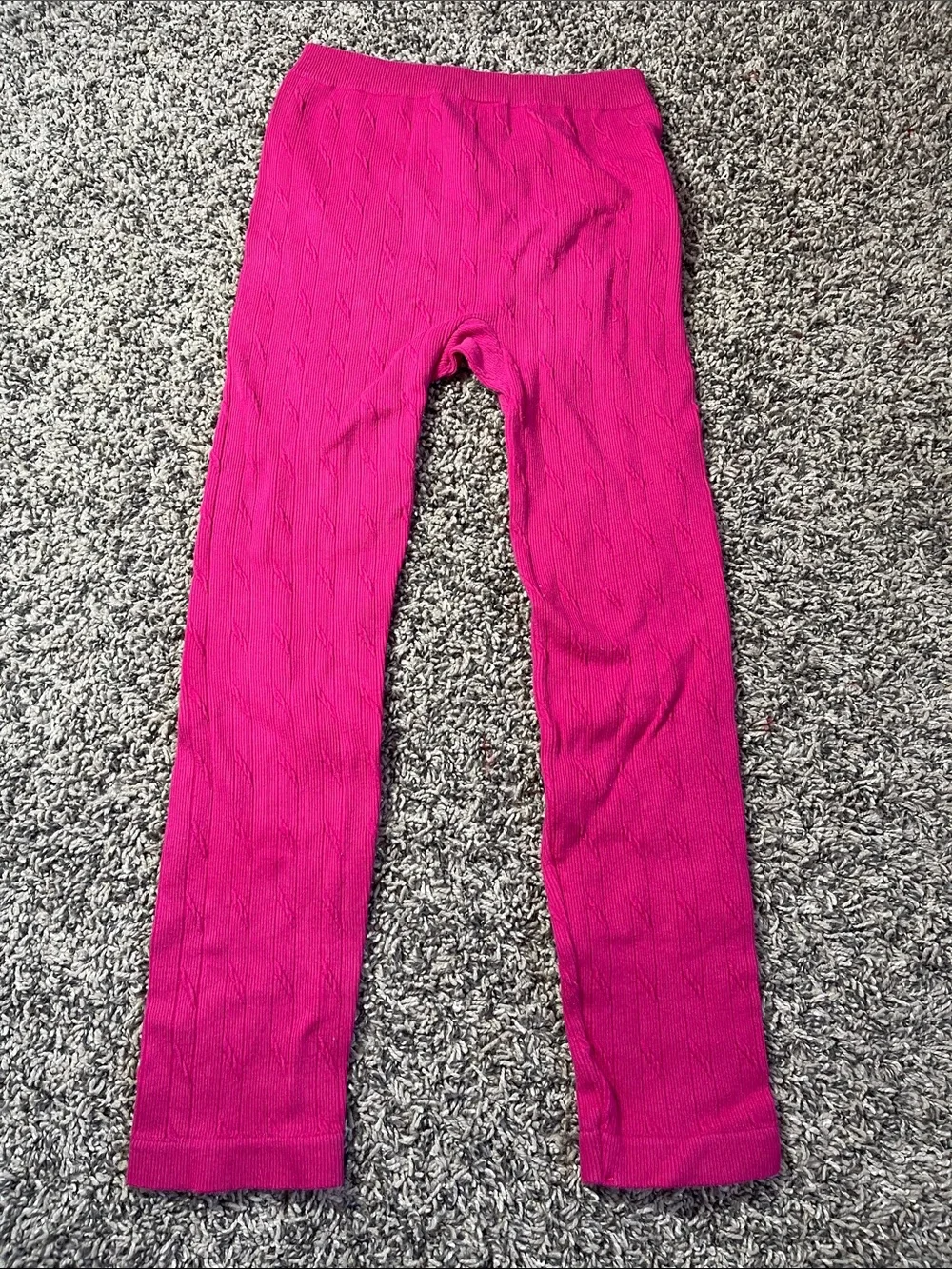 Girls Faded Glory pink super stretchy pants one size (7-16)